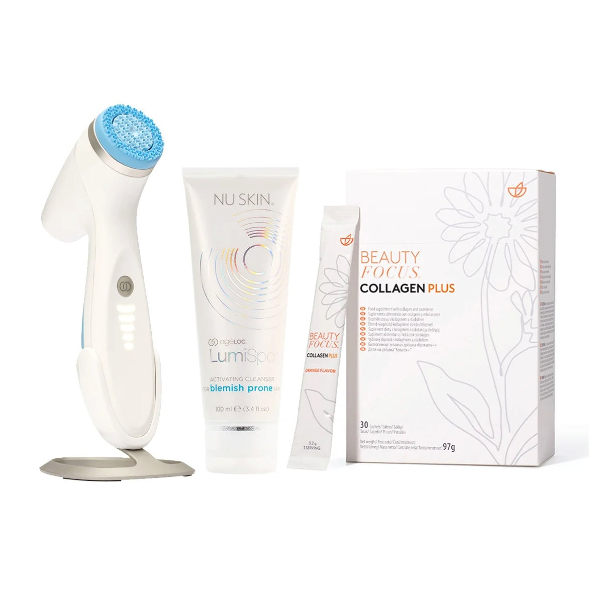 ageLOC Better together Collagen Plus and LumiSpa iO System Blemish Skin